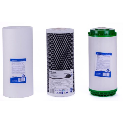 Filterset für BigBlue Hauswasserfilter mit mittlerer Leistung, 3-stufig